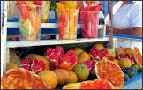Mexican Fruit Stands in Los Angeles